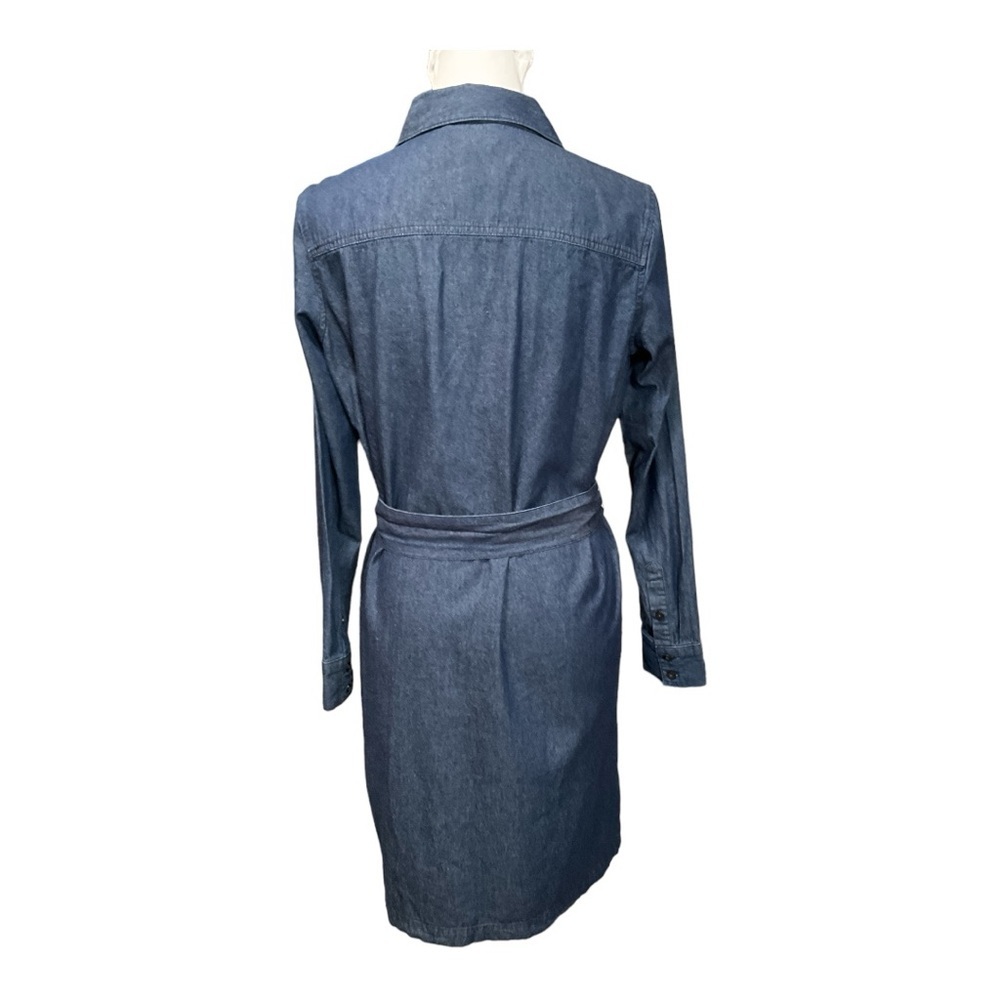 Draper James Chambray Belted Shirtdress Size 8 - Picture 3 of 8